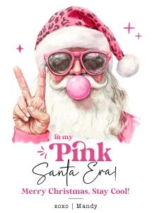In My Pink Santa Era Greeting Card - C013 design preview