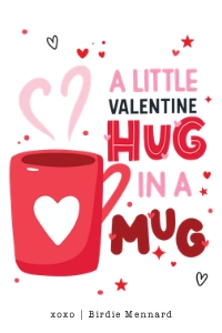 Hug in a Mug Tag - TG543 design preview