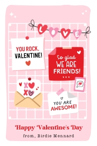 Wire Board Notes Valentine's Day Tag - TG544: Wire Board Notes Valentine's Day Tag - TG544