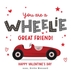 A Wheelie Good Friend Valentine's Tag - TG551 design preview