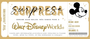 Voucher Viagem Surpresa Walt Disney - 152 design preview
