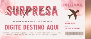 Voucher Vale Viagem Avião - #184 BRTKT: Voucher Vale Viagem Avião - #184 BRTKT