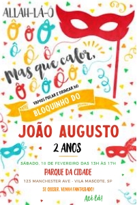 Convite Bailinho de Carnaval - #1999 design preview