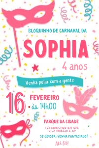 Convite Bailinho de Carnaval - #1996 design preview