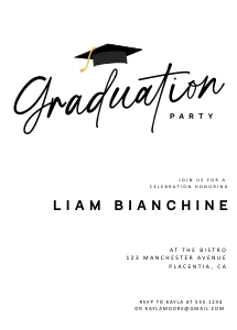 Graduation Party Invitation Printable Editable Instant Download design preview