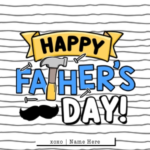 Happy Father's Day Gift Tag- TG565: Editable Happy Father's Day Gift tags