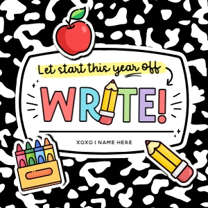 Start the year off write tag - TG581: Start the year off write tag - TG581