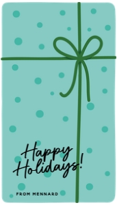 Christmas Gift Tag -Set  TG608: Christmas Gift Tag -Set  TG608
