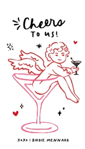 Cupid Martini Tag Set - TG618: Cupid Martini Tag Set - TG618