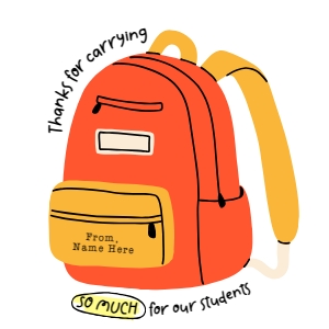 Paraprofessionals Appreciation Tag - TG640 design preview