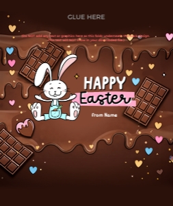 Easter Chocolate Wrapper - CW016: Easter Chocolate Wrapper - CW016