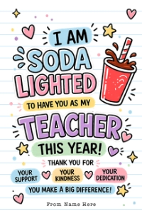 SodaLighted Appreciation Tag - TG648: SodaLighted Appreciation Tag - TG648