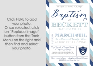 Boy Baptism 8 design preview