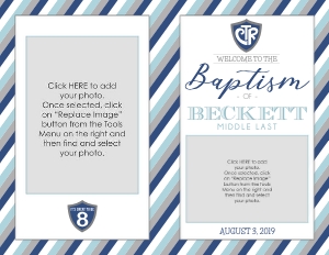 Boy Baptism 3 Program: Baptism 14 Program