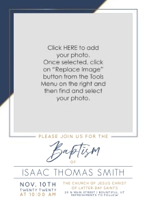 Boy Baptism 10 design preview