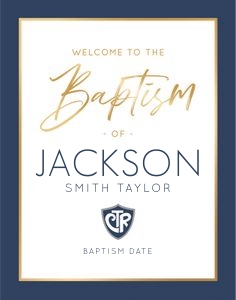 Baptism 10 Welcome 11x14: Baptism 10 Bundle