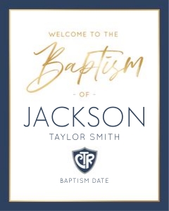 Baptism 10 Welcome 16x20: Baptism 10 Bundle