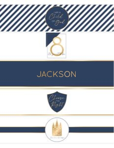 Baptism 10 Water Bottle Labels: Baptism 10 Bundle