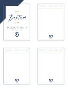 Baptism 10 Leave a Message Cards: Baptism 10 Bundle