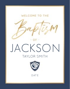 Baptism 10 Welcome 22x28: Baptism 10 Bundle