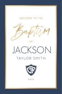 Baptism 10 Welcome 24x36: Baptism 10 Bundle