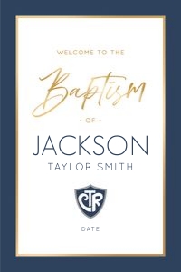 Baptism 10 Welcome 20x30: Baptism 10 Bundle