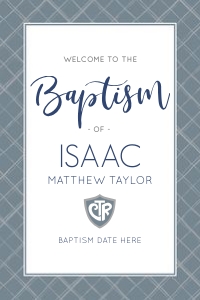Baptism 9 Sign 24x36: Boy Baptism 9 Bundle