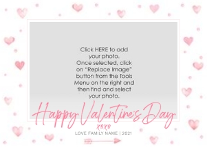 Valentine | XOXO Horizontal design preview
