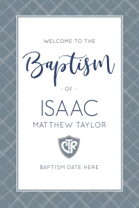 Baptism 9 Sign 20x30: Boy Baptism 9 Bundle