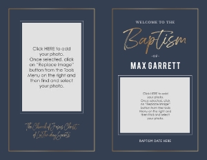 Boy Baptism 13 | Full Sheet Program: Boy Baptism 13 | Full Sheet Program