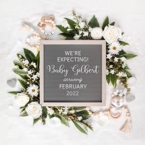Letterboard Announcement 15_NO Sonogram: Letterboard Announcement 15