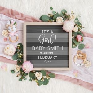 Letterboard Announcement 18_NO Sonogram: Letterboard Announcement 18