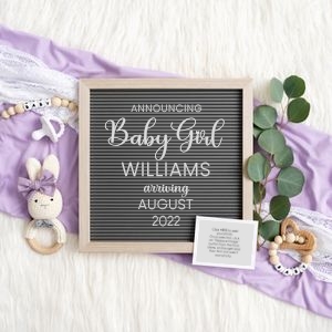Letterboard Announcement 20 design preview