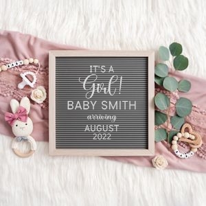 Letterboard Announcement 21_NO Sonogram: Letterboard Announcement 21