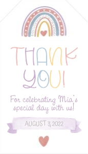 Girl Baptism 3 I Thank You Tag: Girl Baptism 3 Bundle