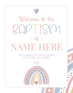 Girl Baptism 3 I Welcome 22x28: Girl Baptism 3 Bundle