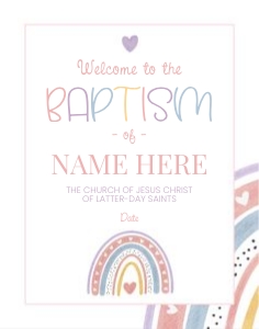 Girl Baptism 3 I Welcome 11x14: Girl Baptism 3 Bundle