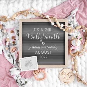 Letterboard Announcement 34_Sonogram: Letterboard Announcement 34