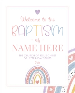 Girl Baptism 3 I Welcome 16x20: Girl Baptism 3 Bundle