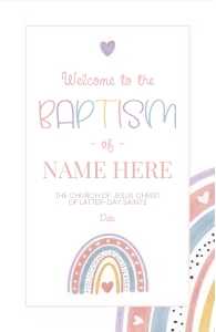 Girl Baptism 3 I Welcome 11x17: Girl Baptism 3 Bundle