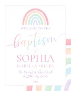 Girl Baptism 5 | Welcome 22x28: Girl Baptism 5 Bundle