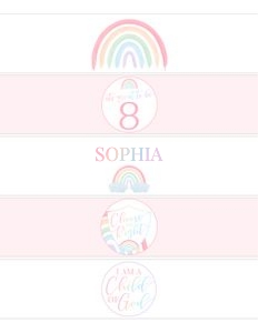 Girl Baptism 5 | Water Bottles: Girl Baptism 5 Bundle
