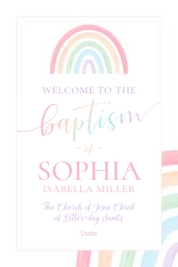 Girl Baptism 5 | Welcome 24x36: Girl Baptism 5 Bundle