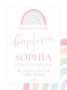 Girl Baptism 5 | Welcome 18x24: Girl Baptism 5 Bundle