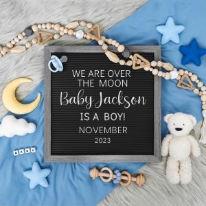 Letterboard Announcement 37_NO Sonogram: Letterboard Announcement 37