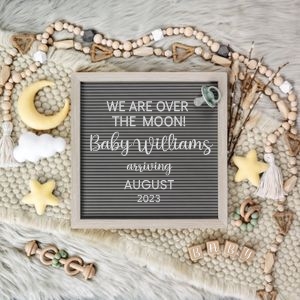Letterboard Announcement 38_NO Sonogram: Letterboard Announcement 38