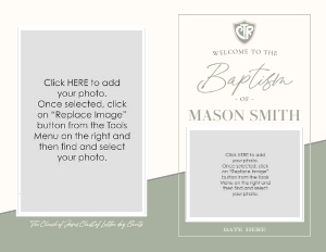 Boy Baptism 19 Program design preview