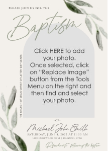 Boy Baptism 18 Invitation design preview