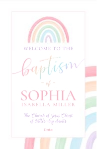 Girl Baptism 5 | Welcome 11x17: Girl Baptism 5 Bundle