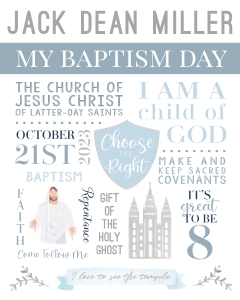 8x10 My Baptism Day | Blue: My Baptism Day | Blue